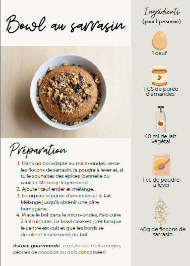 Recette Bowl au sarrasin