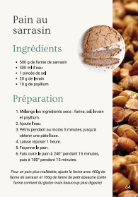 Page de recette "Pain au sarrasin"